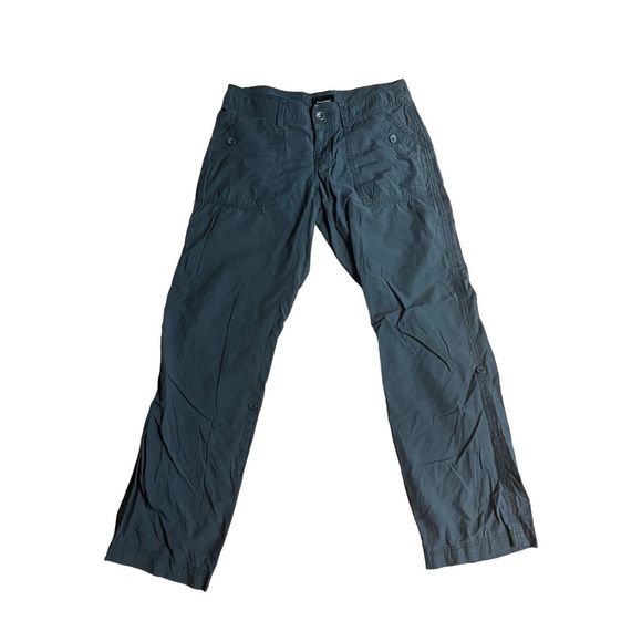 Marmot Pants - Marmot Women's Gray High-Rise Straight-Leg Cargo Pants Size 6